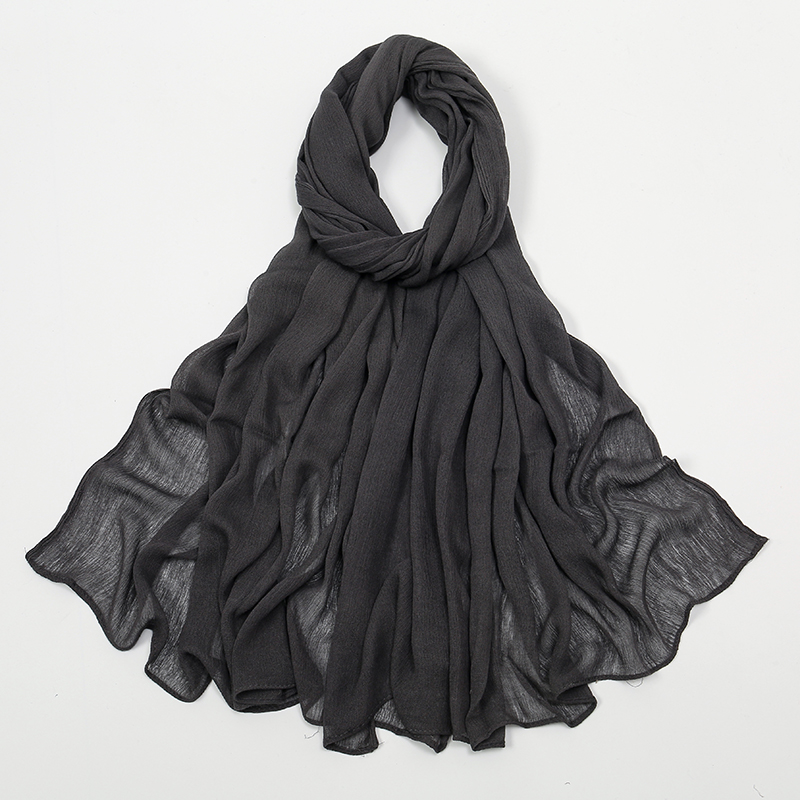 Écharpe Hijab en Coton pour Femme, Grande Taille, Couleur Unie, Rayonne, Haute Qualité, Enveloppes et Châles, Bandeau de Sauna Musulman, Turban Islamique, 180x70cm