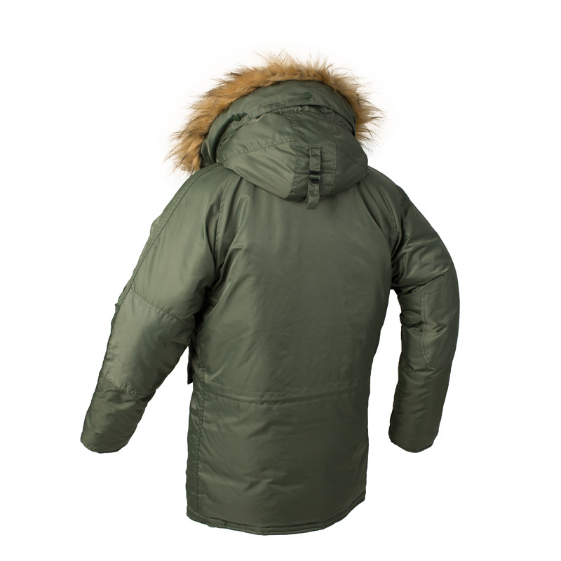 Grande taille militaire grande taille capuche de fourrure longue imperméable coupe-vent nouveau Parka d'hiver épais hommes veste de survêtement manteau USA taille Parkas