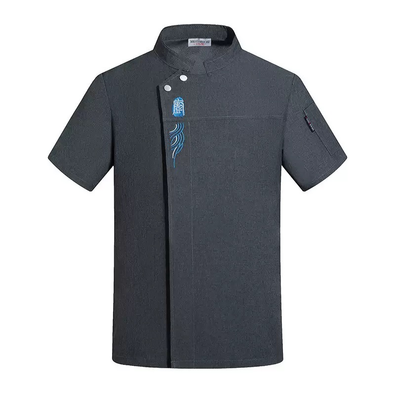 Uniforme de Chef, vêtements de travail de restauration, chemises de Chef, manteau de cuisine, veste de Chef d'été, Restaurant, salon de coiffure, chemise de serveur pour femmes