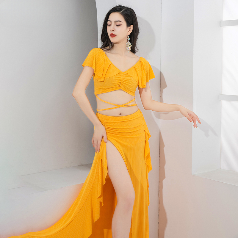 Nouvelle Robe Élégante de Danse Orientale pour Femmes – Tenue de Performance et de Compétition Estivale