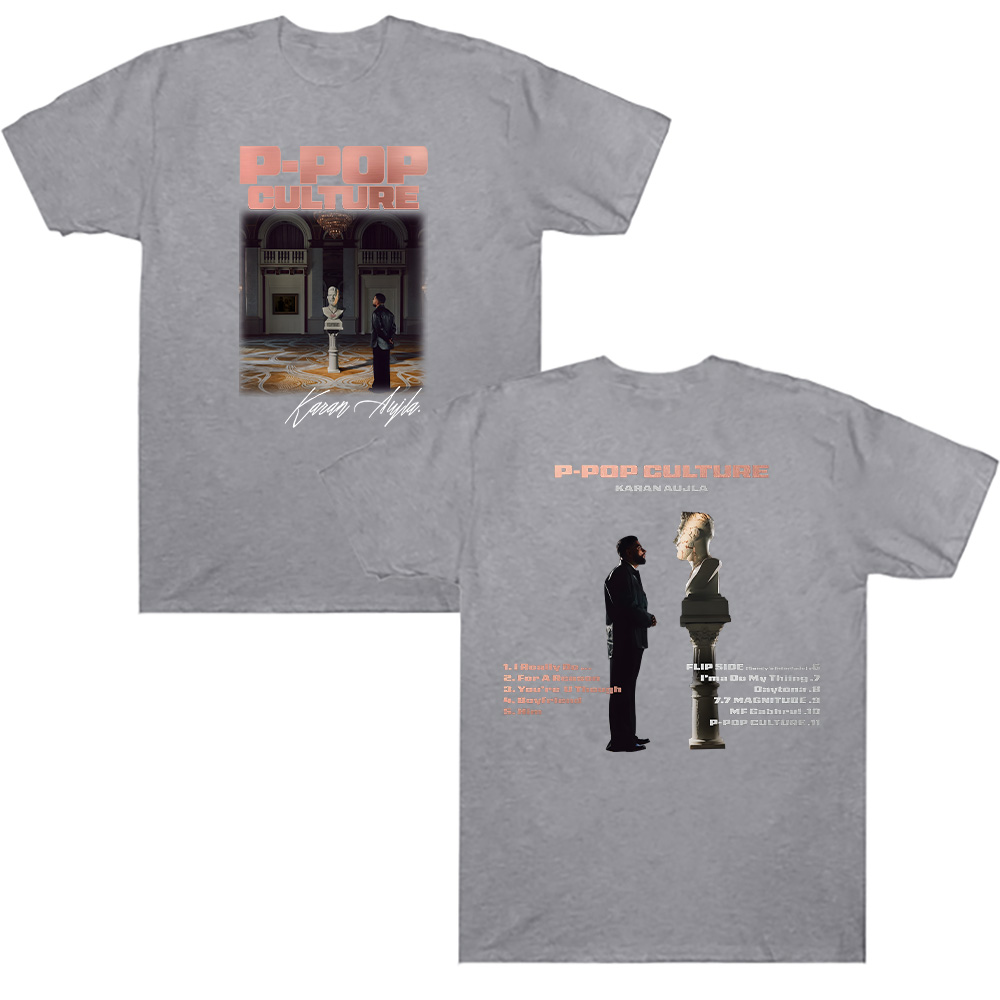 Karan Aujla Merch T-Shirt Karan Aujla P-POP Culture graphique T-Shirt femmes hommes à manches courtes décontracté coton col rond respirant T-Shirt