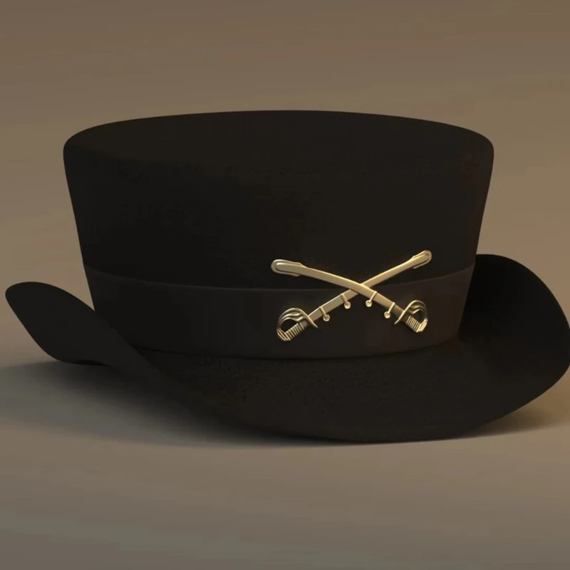 Chapeau Fedora occidental noir à bord court pour femmes et hommes, accessoires Photo, Fedora occidental pour hommes et femmes, vêtements unisexes