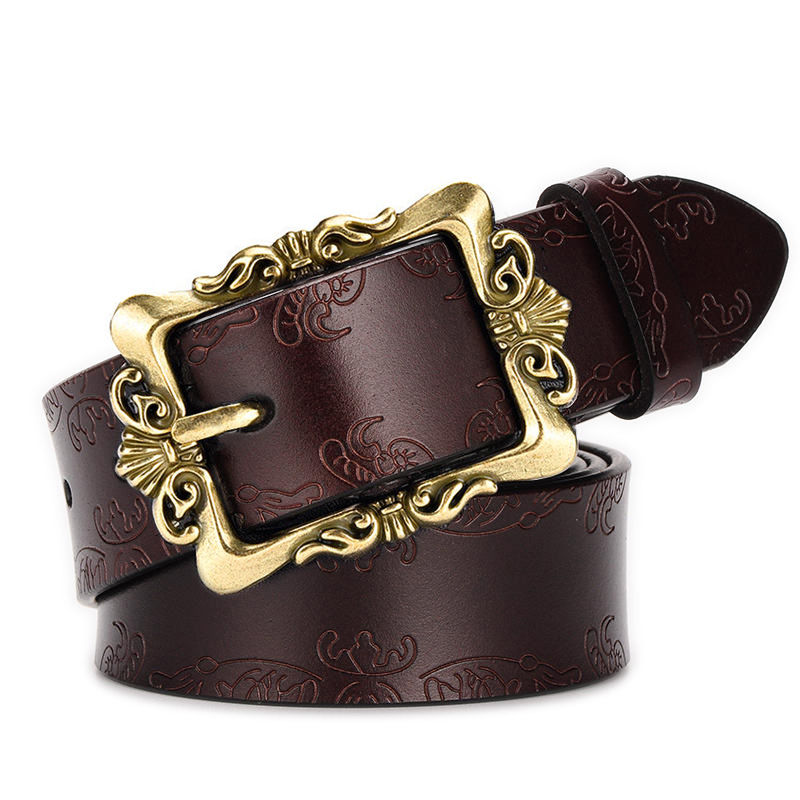 Ceinture en cuir pour femmes, Simple et polyvalente, large, coréenne, décorative, décontractée, mode étudiante, jean, tendance