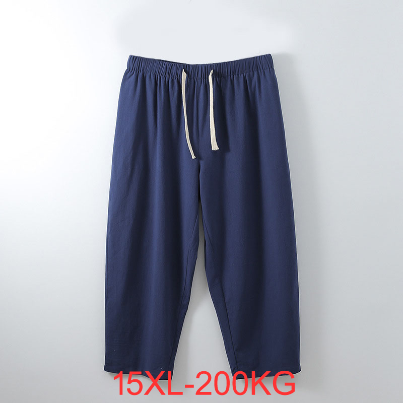 Pantalon d'été pour hommes, taille 15XL, 174cm, 5XL, 6XL, 7XL, 8XL, 9XL, 13XL, 12XL, grande taille, coton, couleurs FJ5
