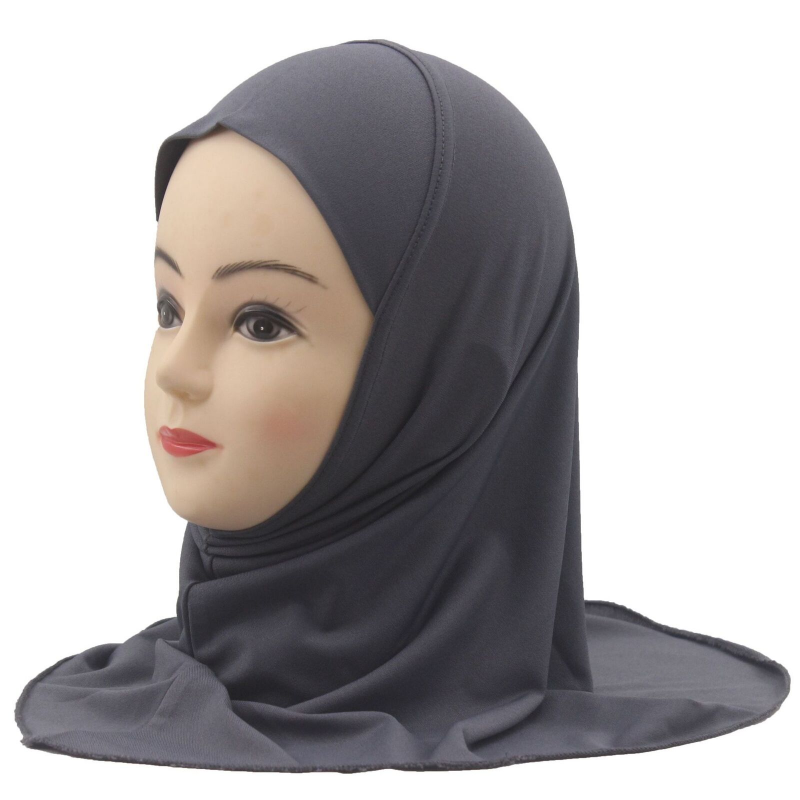 Écharpe de sauna élastique du Moyen-Orient pour filles, document solide, écharpe de prière du Ramadan, chapeau de sauna mignon, châle arabe