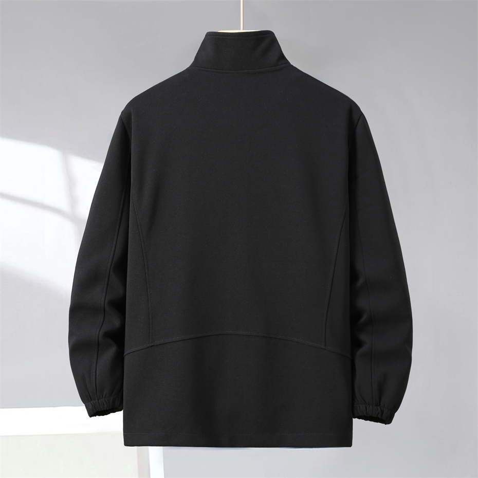 Veste à col montant pour hommes, manteau de printemps et d'automne, vestes décontractées pour hommes, grande taille, 10XL, 12XL