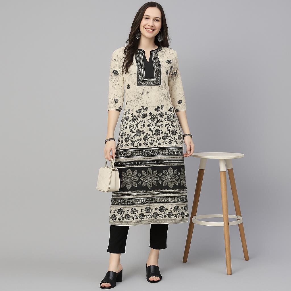 Femmes musulmanes Kurt à la mode et élégant Tube droit décontracté motif paon nouvelle robe confortable Islamitische Dames Kleding