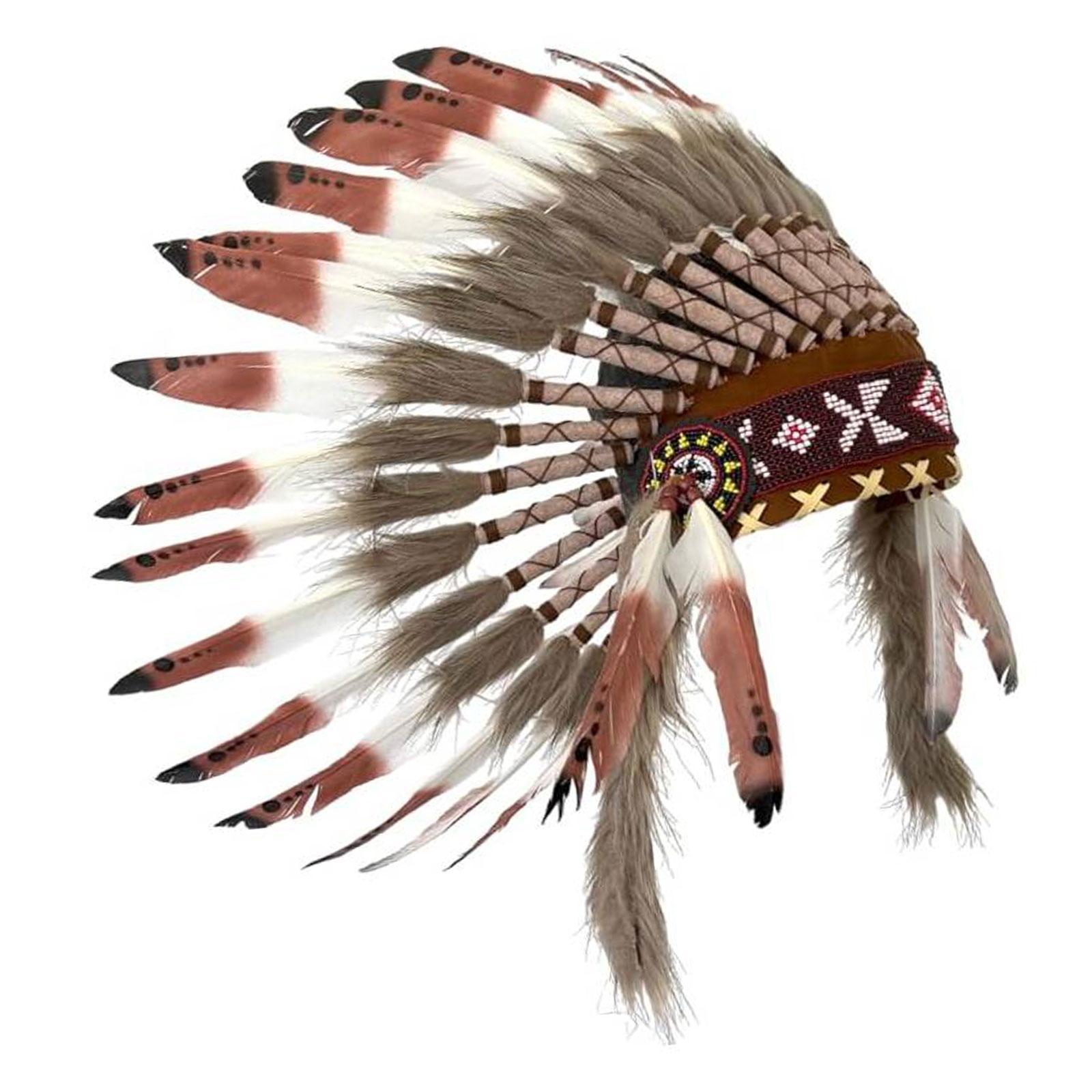 Bandeau de chapeau indien en chef pour spectacle sur scène, spectacle de danse, fête de Cosplay