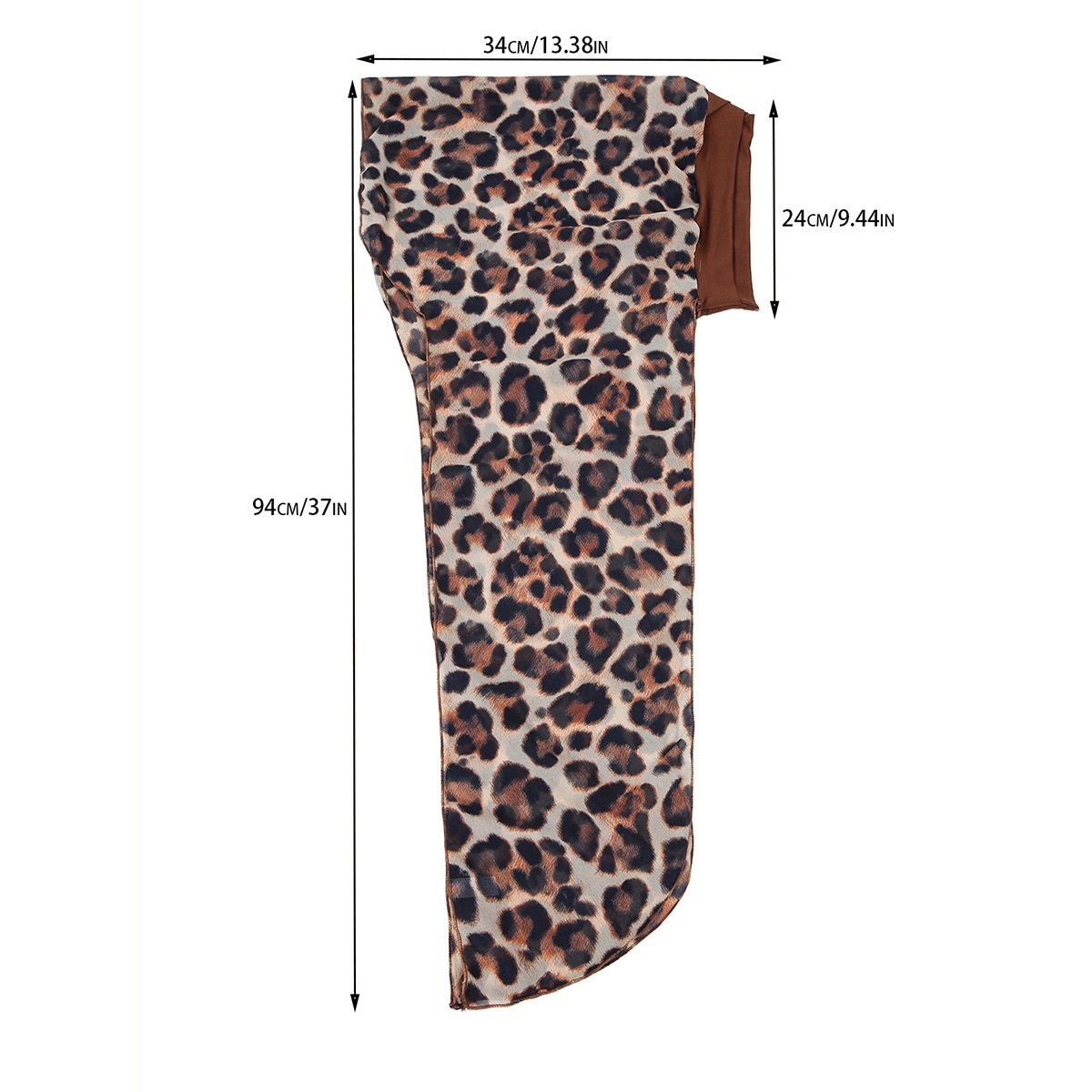 Bonnet Turban Imprimé Tendance pour Femme, Foulard Long à Queue, Bandana Extensible, Sous-Hijab Musulman, Couvre-Chute de Cheveux, Bonnets et Bonnets de Nuit