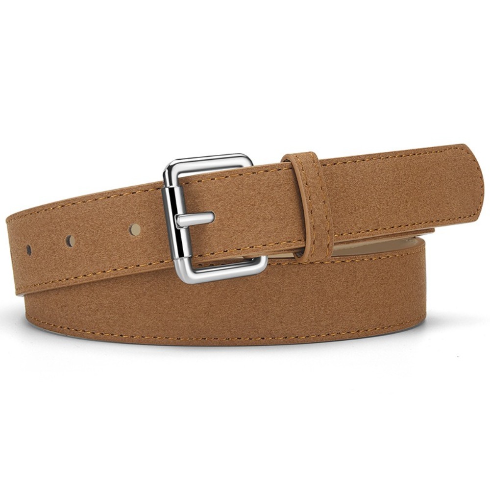 Nouveau rétro daim cuir ceinture décontracté polyvalent boucle ardillon ceinture pantalon robe ceintures femmes