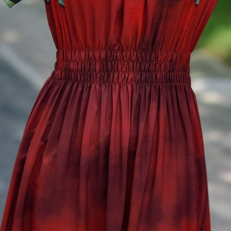 Robe d'été pour femmes, imprimé Floral, manches courtes, élégante, Vintage, col rond, vêtements pour femmes, nouvelle mode 2025