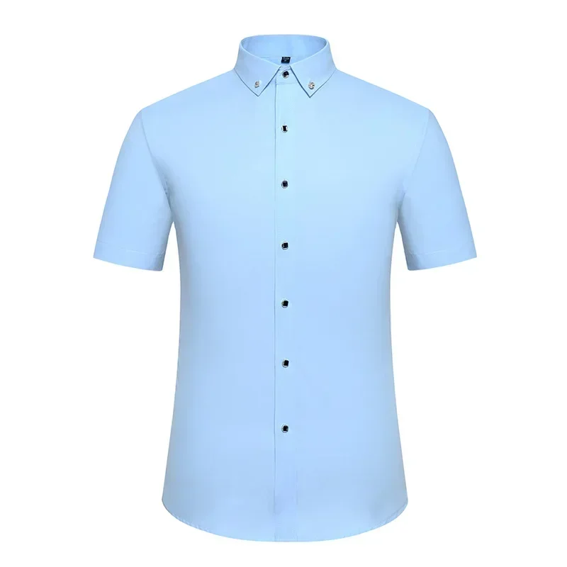Chemise blanche à manches courtes pour hommes, version coréenne haut de gamme, vêtements populaires, chemises astronomiques décontractées, livraison gratuite, nouveau
