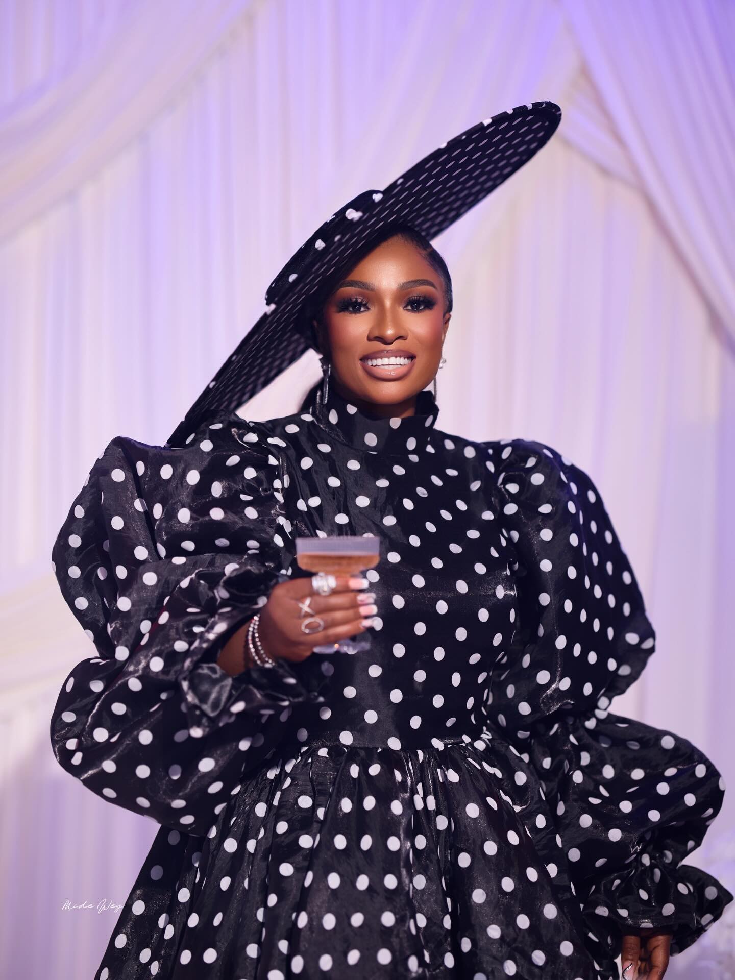 Robes courtes à pois pour femmes avec manches bouffantes, style africain, pour les fêtes