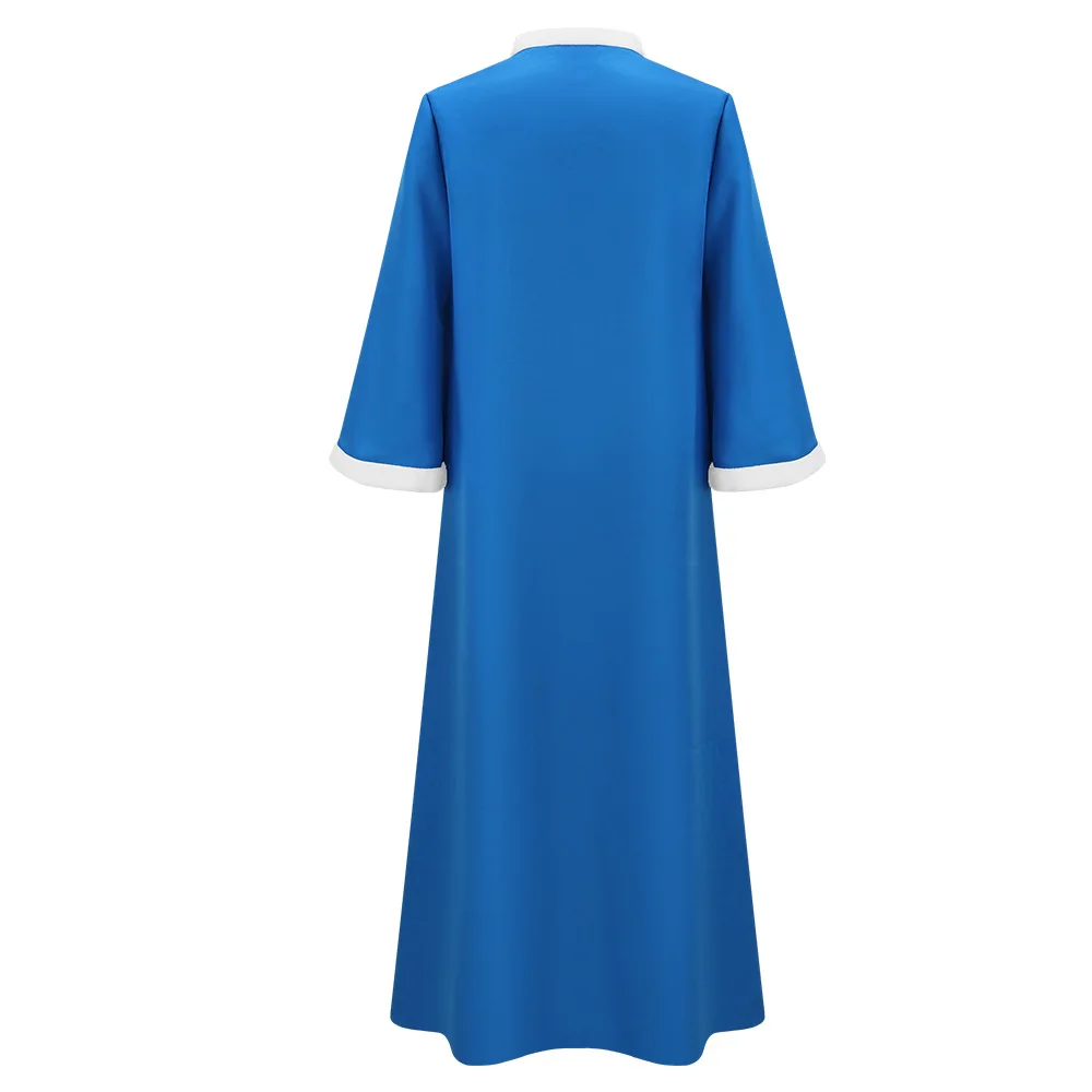 Costumes de cosplay Game Super Brothers Kamek Blue Robe, costumes de personnage d'anime, vêtements de performance pour Halloween, masque pour hommes adultes