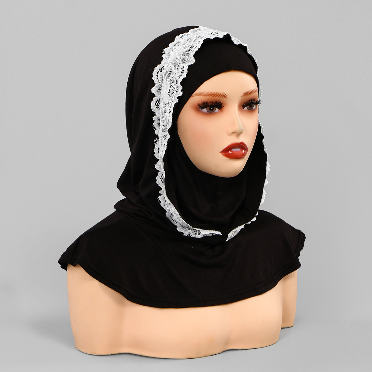 Hijab instantané en jersey pour femme musulmane, bonnet intérieur couleur unie, élastique et respirant, turban, bandana, foulards doux pour l'Aïd