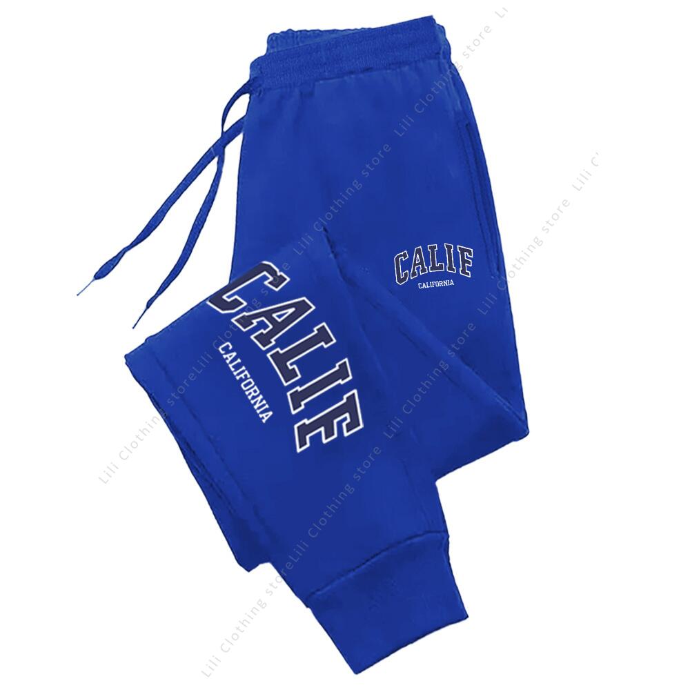 Pantalons pour femmes pantalons de haute qualité automne hiver CALIF lettre imprimer sport décontracté pantalons de survêtement en plein air course survêtement pantalon femme