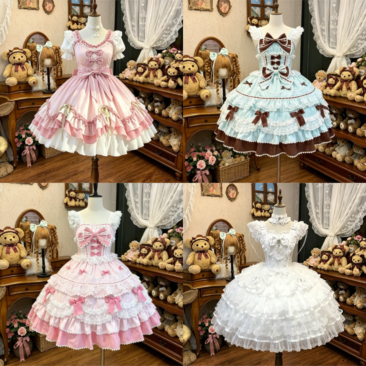Robe de princesse cosplay à manches courtes pour femmes, style japonais, robe lolita mignonne, robe de fête féminine, mode Y2k, mini robe, subculture