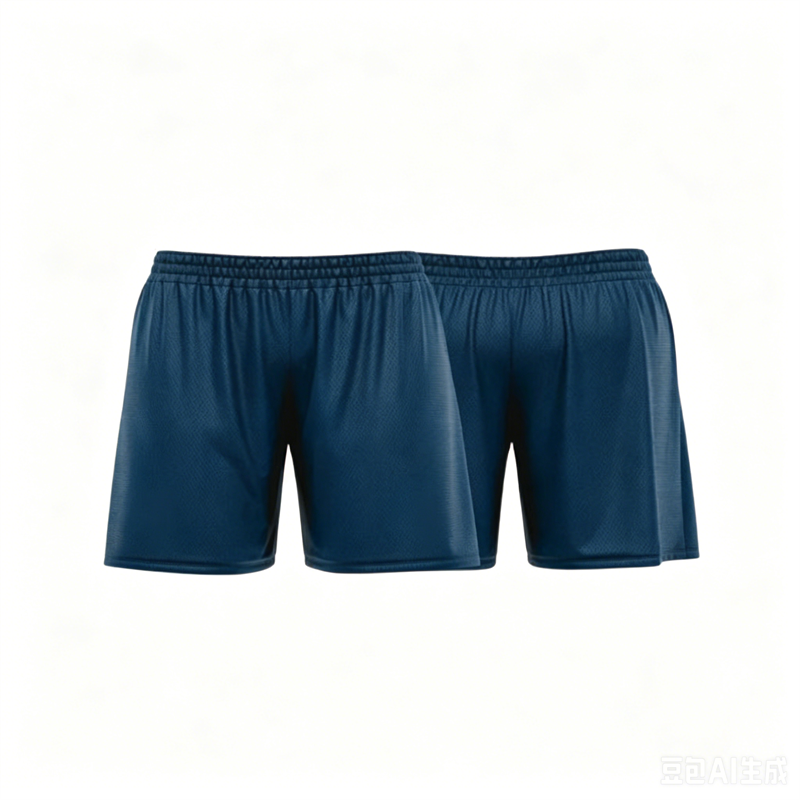 Short de plage bleu personnalisé avec numéro, respirant et tendance pour l'été