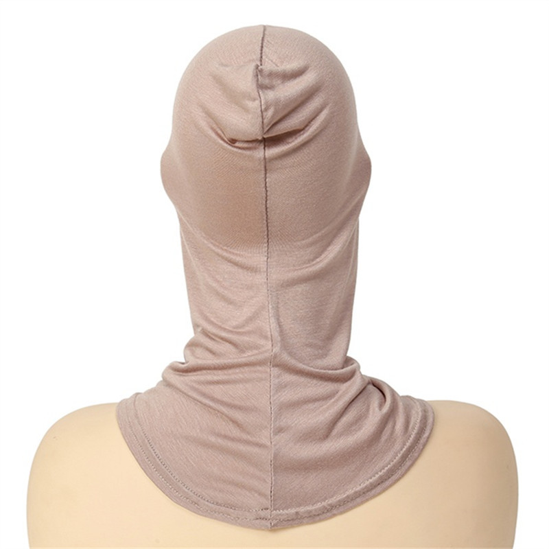 Hijabs musulmans à couverture intégrale pour femme, sous-bonnet en coton modal extensible, bonnet élastique uni, sous-voile, bandeau intérieur, turban Mujer