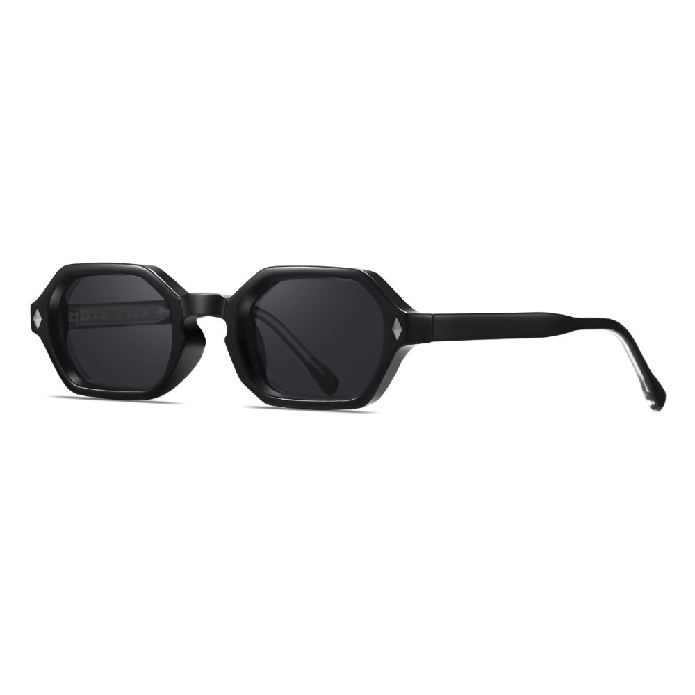 Lunettes de soleil multicolores à petite monture carrée, légères, polygonales, bloquant la lumière bleue, mode Vintage pour hommes, UV400