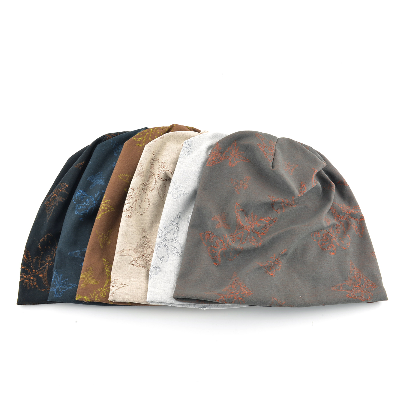 Bonnet en tricot transparent bicolore pour femmes, ajouré, papillon, doux, respirant, sport, décontracté, printemps automne