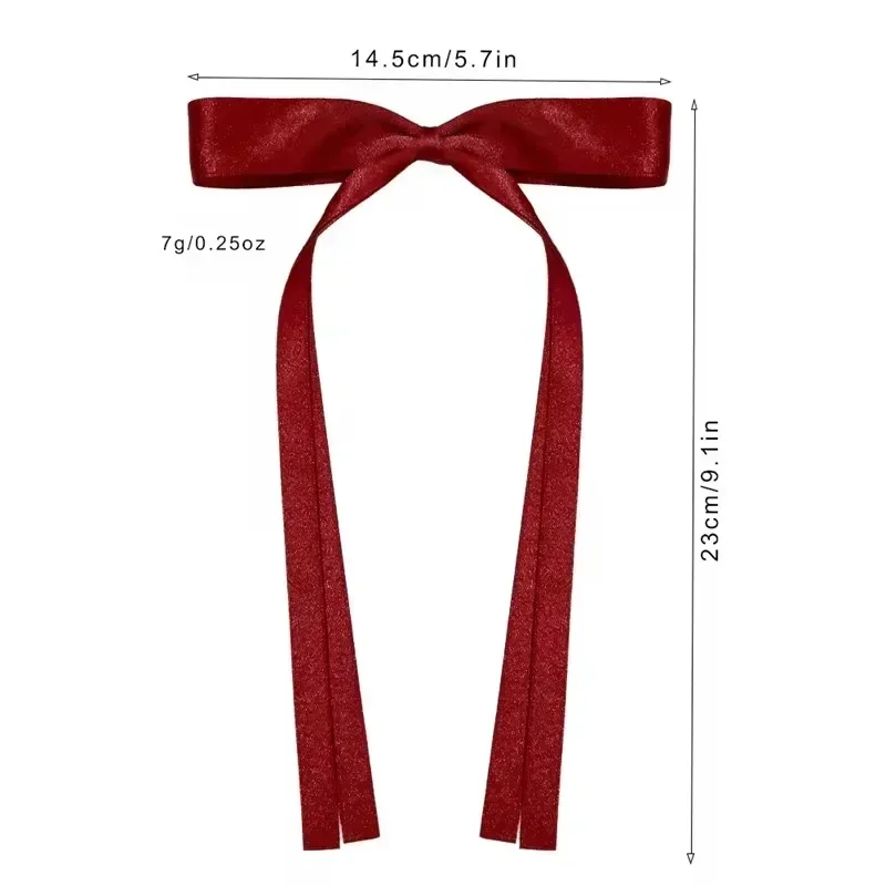 Pinces à cheveux avec nœuds en ruban de Satin pour femmes, 4/6/8 pièces, coréen, longues queues de pampilles, ensemble de Barrettes à nœud papillon, épingle à cheveux, accessoires pour filles