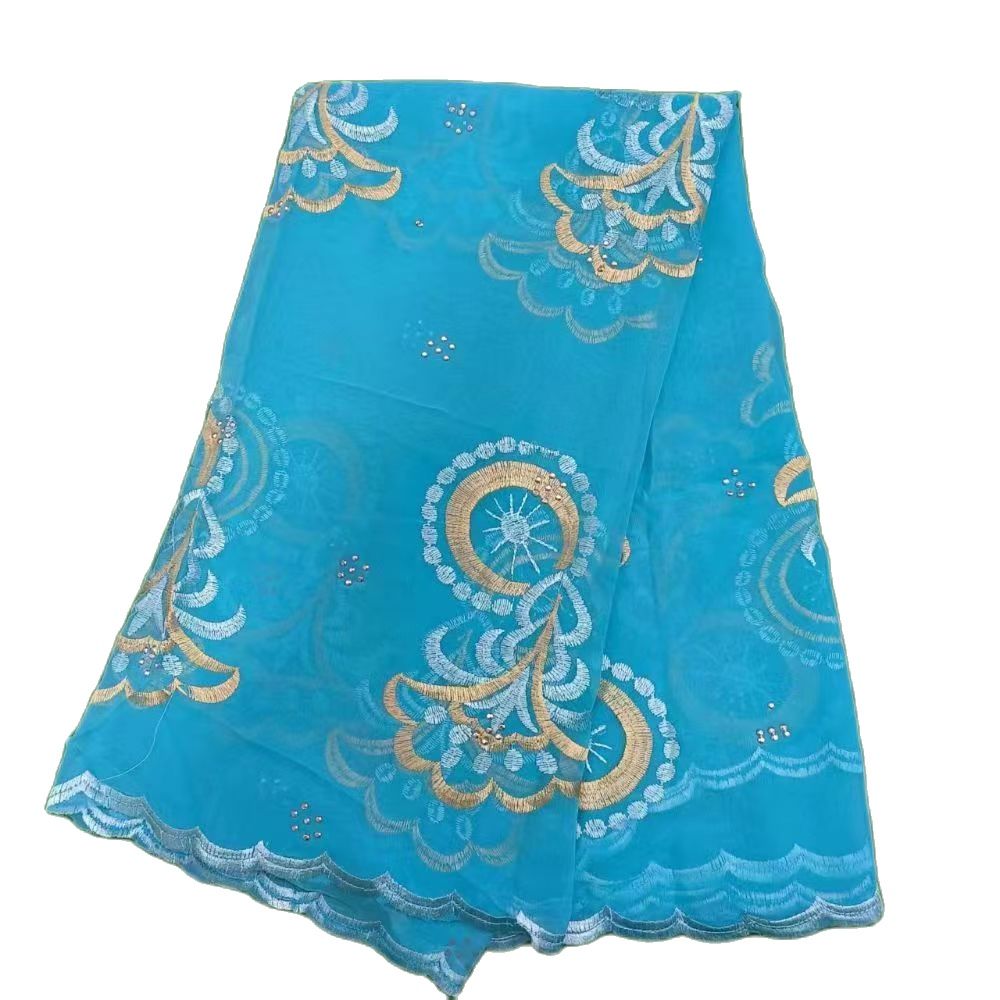 Derniers modèles de hijabs islamiques en mousseline africaine, foulards brodés de Dubaï, foulards Kashkha de Dubaï, châles musulmans africains en coton de bonne qualité
