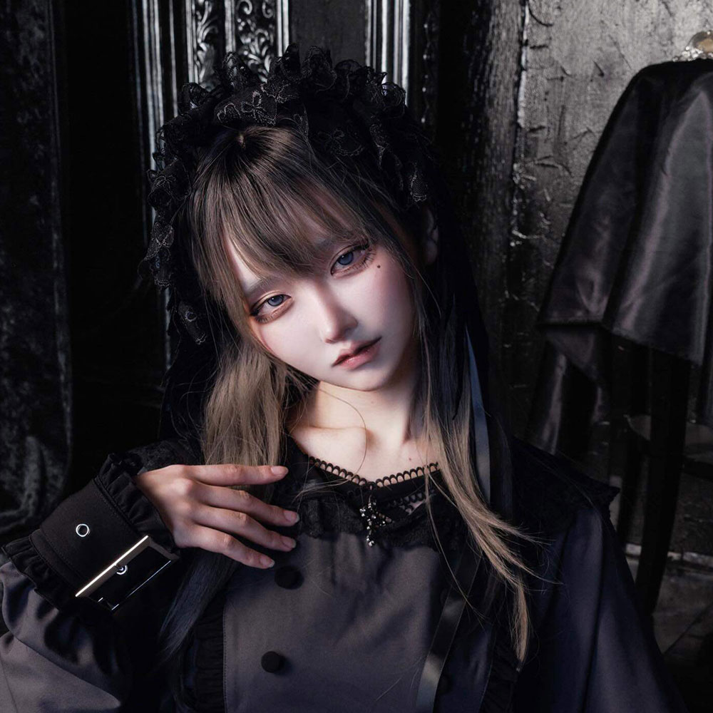 Serre-tête Gothique Lolita à volants en dentelle avec nœud, bandeau vintage Y2K, accessoire de cheveux doux pour cosplay, décoration de coiffure pour fête et anime
