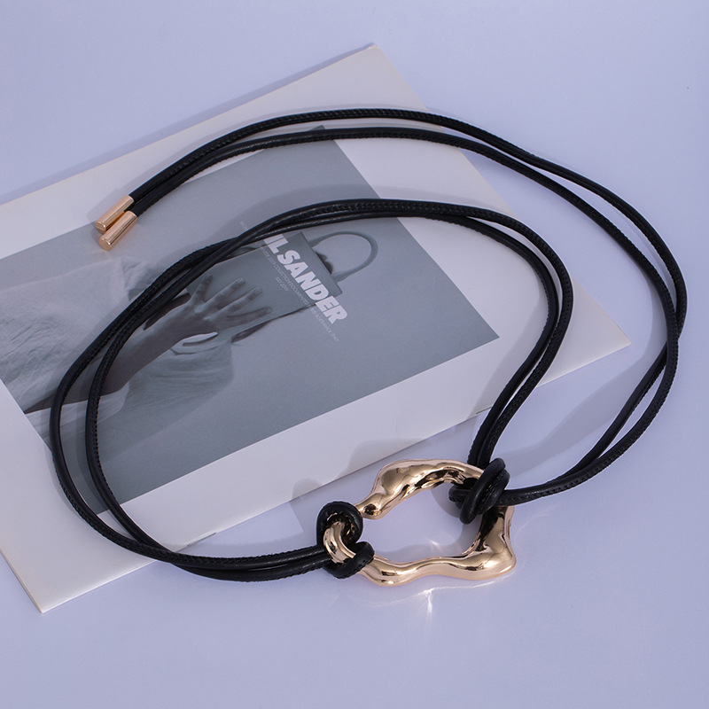 Ceinture en cuir souple nouée pour femmes, boucle en métal, ceinture fine pour manteau, pull, robe, accessoires de mode