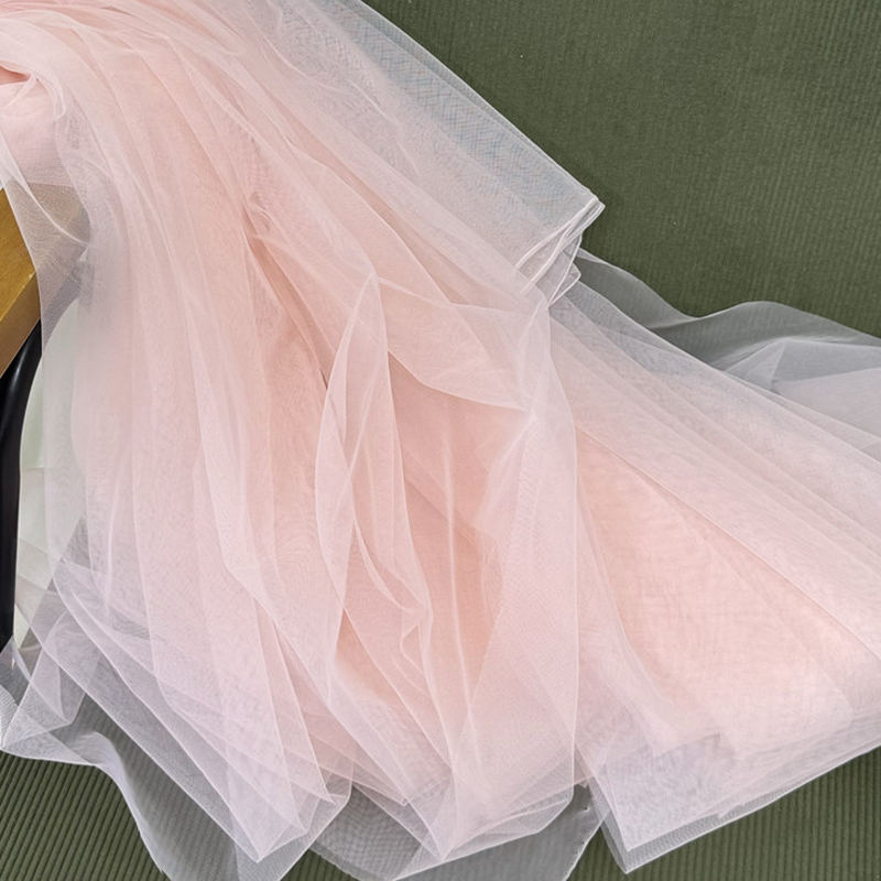 Tissus en tulle doux pour mariage et célébrations, rideaux, vêtements, blanc, rose, champagne, voile en maille, voile de chaise, voile en fil, voile à mailles fines