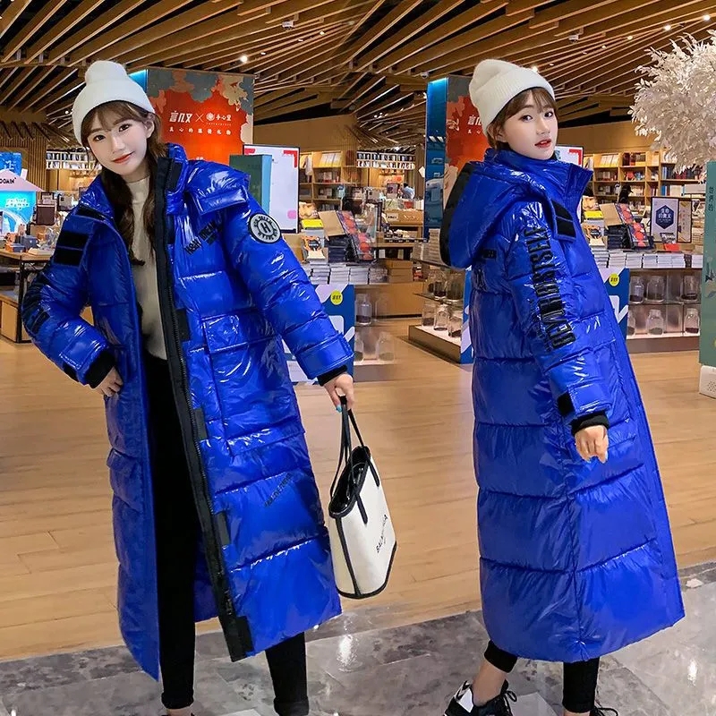 2025 nouvelles femmes Long coton manteau coréen lâche brodé chaud épaissir coton rembourré veste femmes hiver Parka manteau femmes vêtements d'extérieur