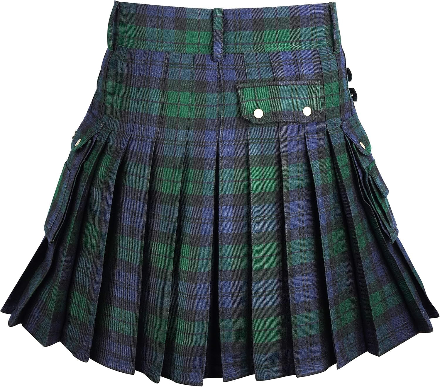 Kilts utilitaires tartan pour hommes Kilt tartan avec sangles et grandes poches cargo