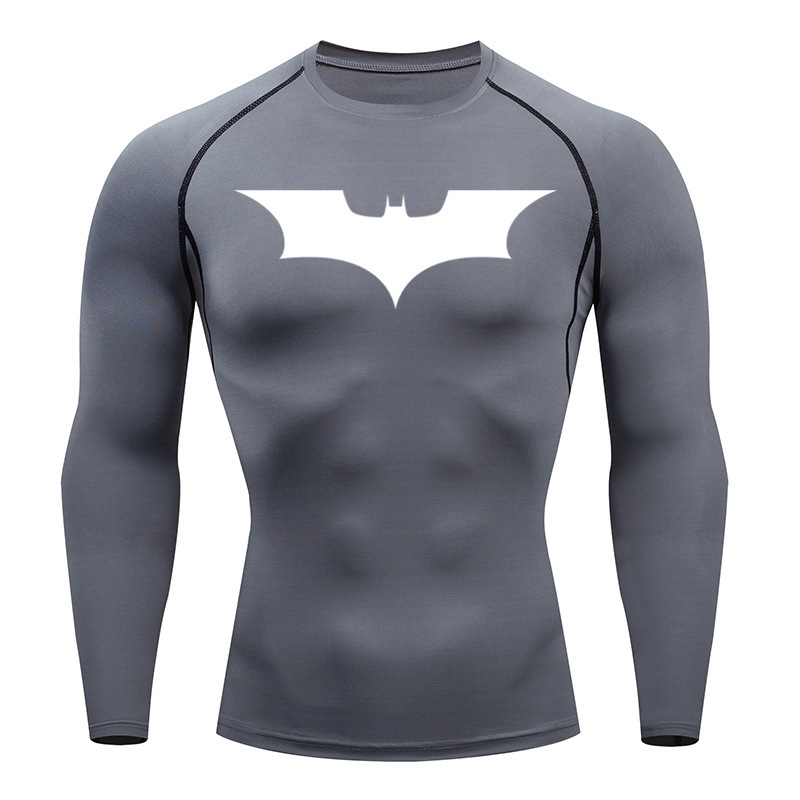 Top sport chemise de course T-shirt homme Fitness T-shirt court séchage rapide travailler collants de gymnastique chemise musculaire Compression MMA vêtements