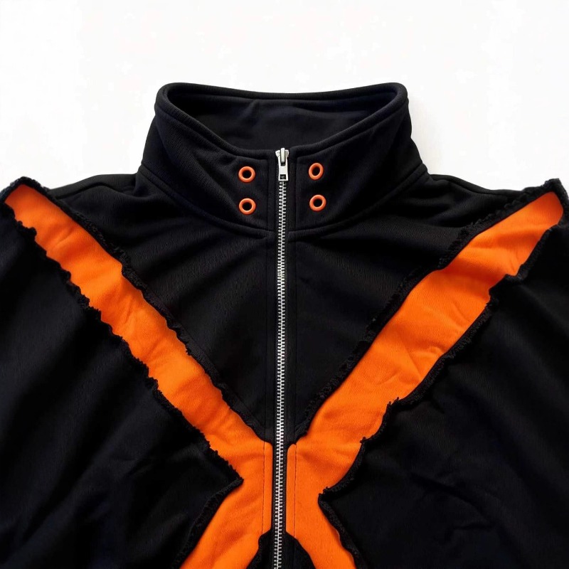 Veste pour hommes Harajuku American Streetwear, manteau à manches longues avec fermeture éclair, coupe ample, décontracté, unisexe, tendance de la mode, nouveau
