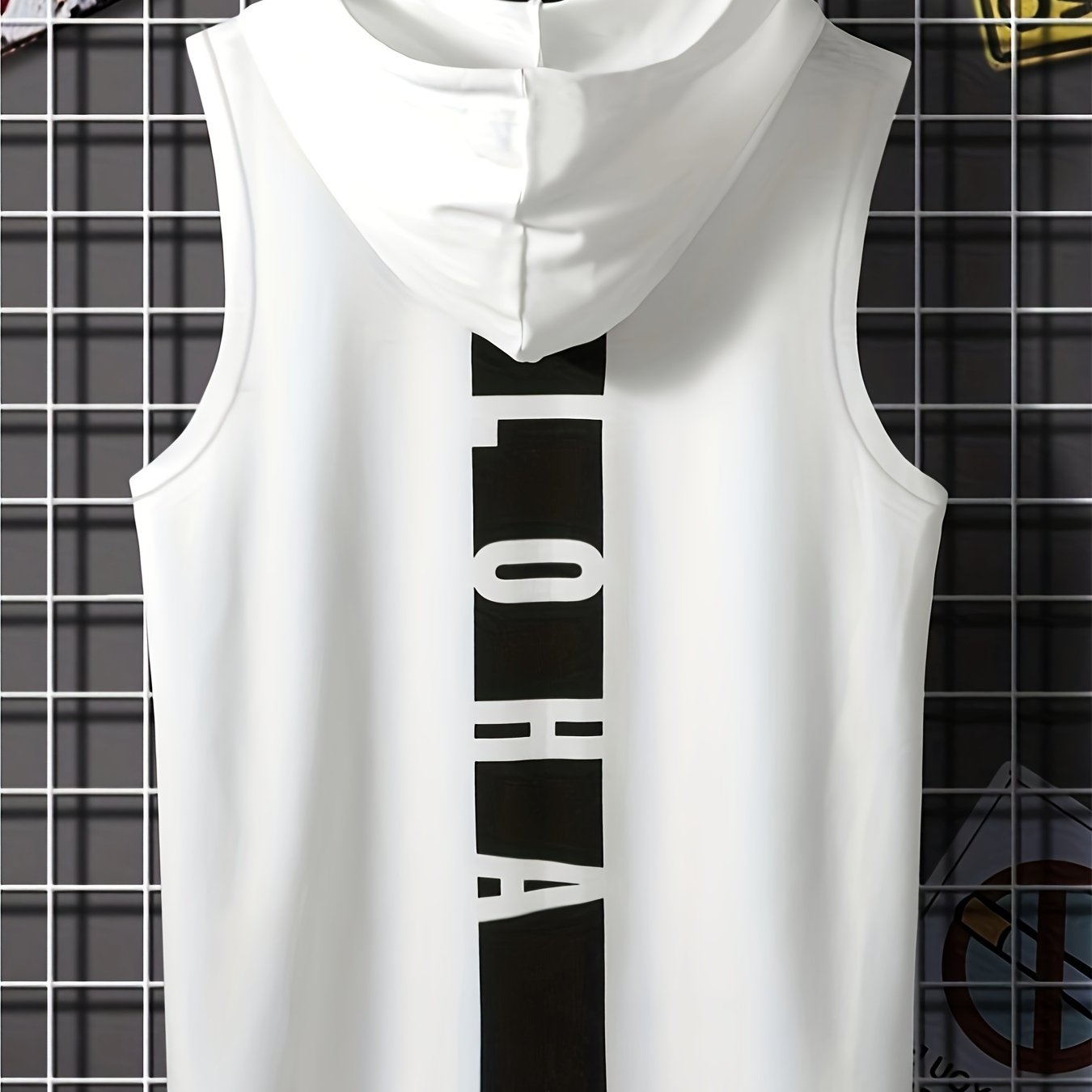 T-shirt haut gilet de sport à capuche pour hommes