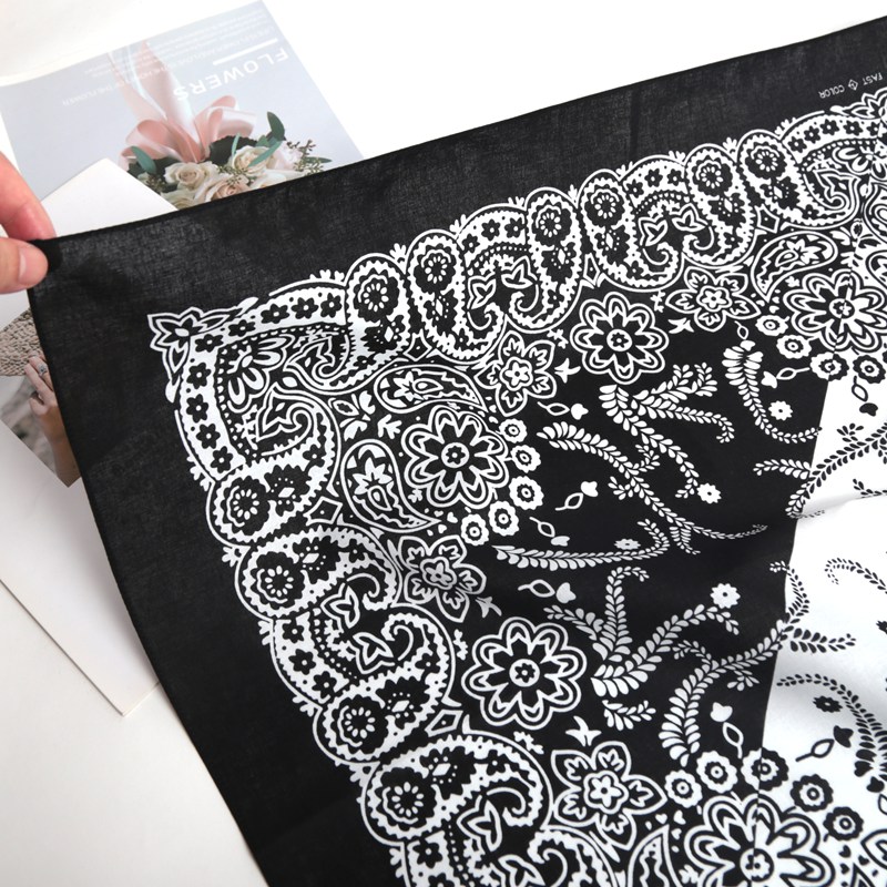 Unisexe Hip Hop femmes hommes Bandana écharpe Punk carré Bandanas chapeaux mode bohème foulard bandeaux cheveux accessoires
