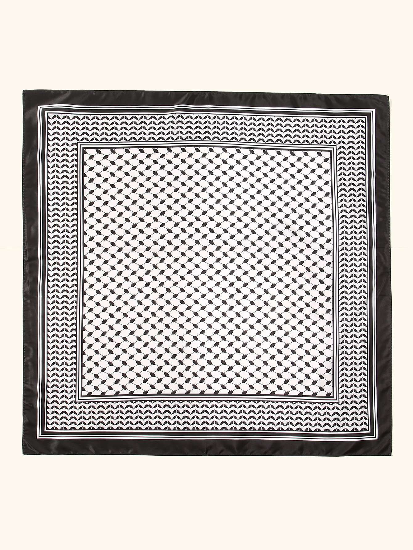 Nouveau foulard Palestine Keffiyeh femmes imprimé carré écharpe musulman Hijab Satin soie mouchoir Bandanna silencieux foulard enveloppes