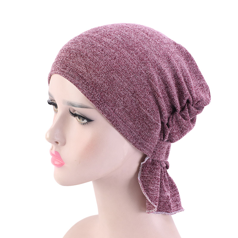 Nouveaux turbans musulmans respirants pour femmes, foulards pré-noués, bonnets chimio, bonnets et casquettes