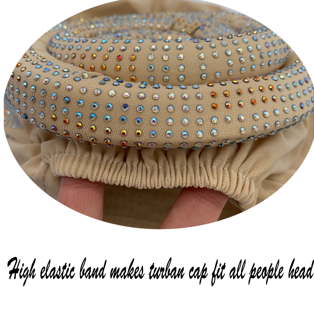 Casquette Turban respirante d'été pour femmes musulmanes sous écharpe casquette dame africaine bandeau Bonnet
