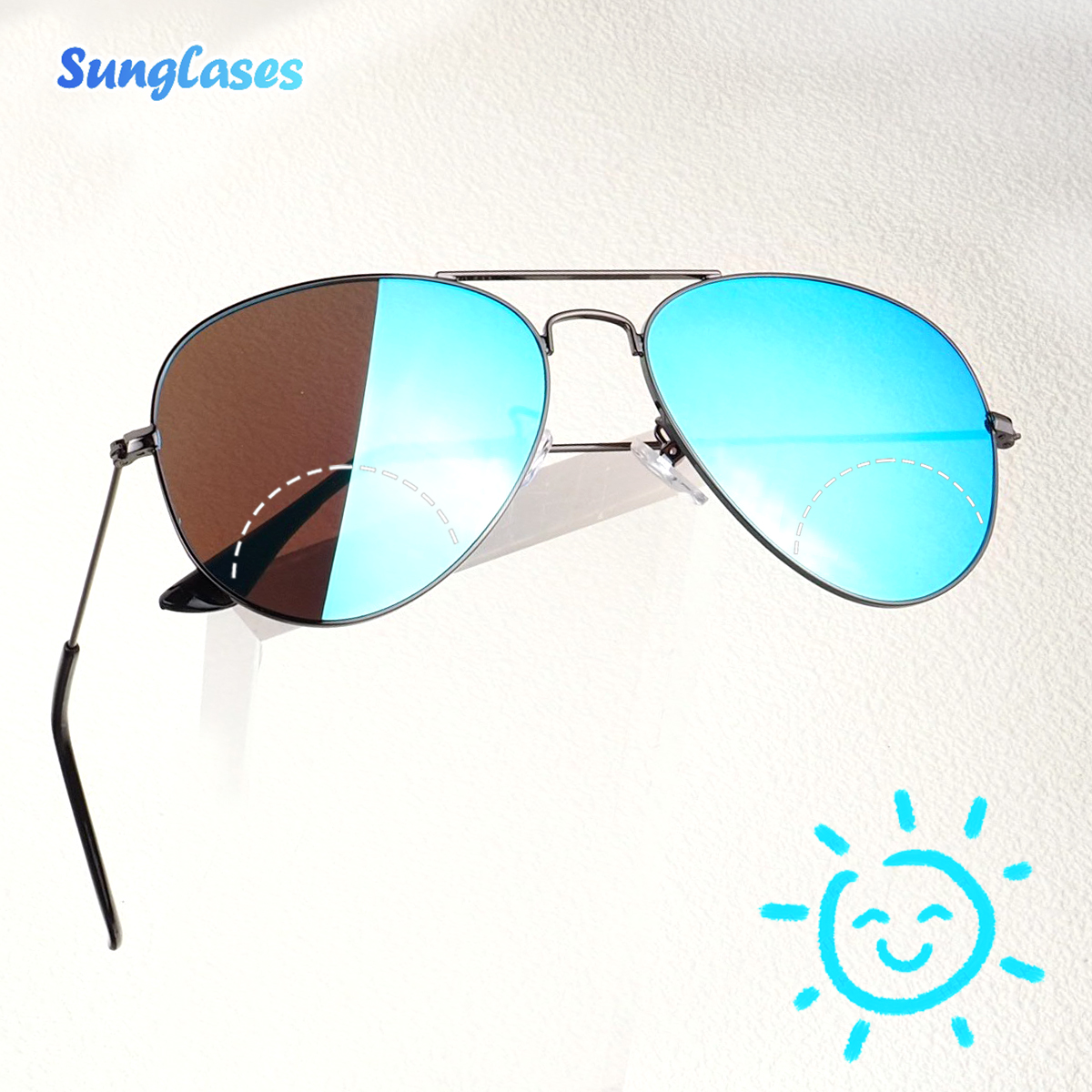 Lunettes de soleil classiques pour hommes et femmes, lunettes de lecture bifocales, lunettes de soleil de marque, design élégant, rétro, vacances à la plage, extérieur, protection UV400