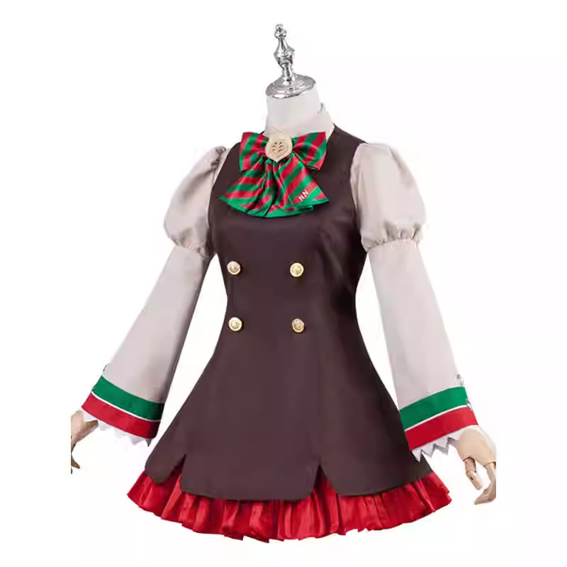 Uma musume joli Derby belle Nature Poinsettia ruban Cosplay Costume Halloween tenue de noël
