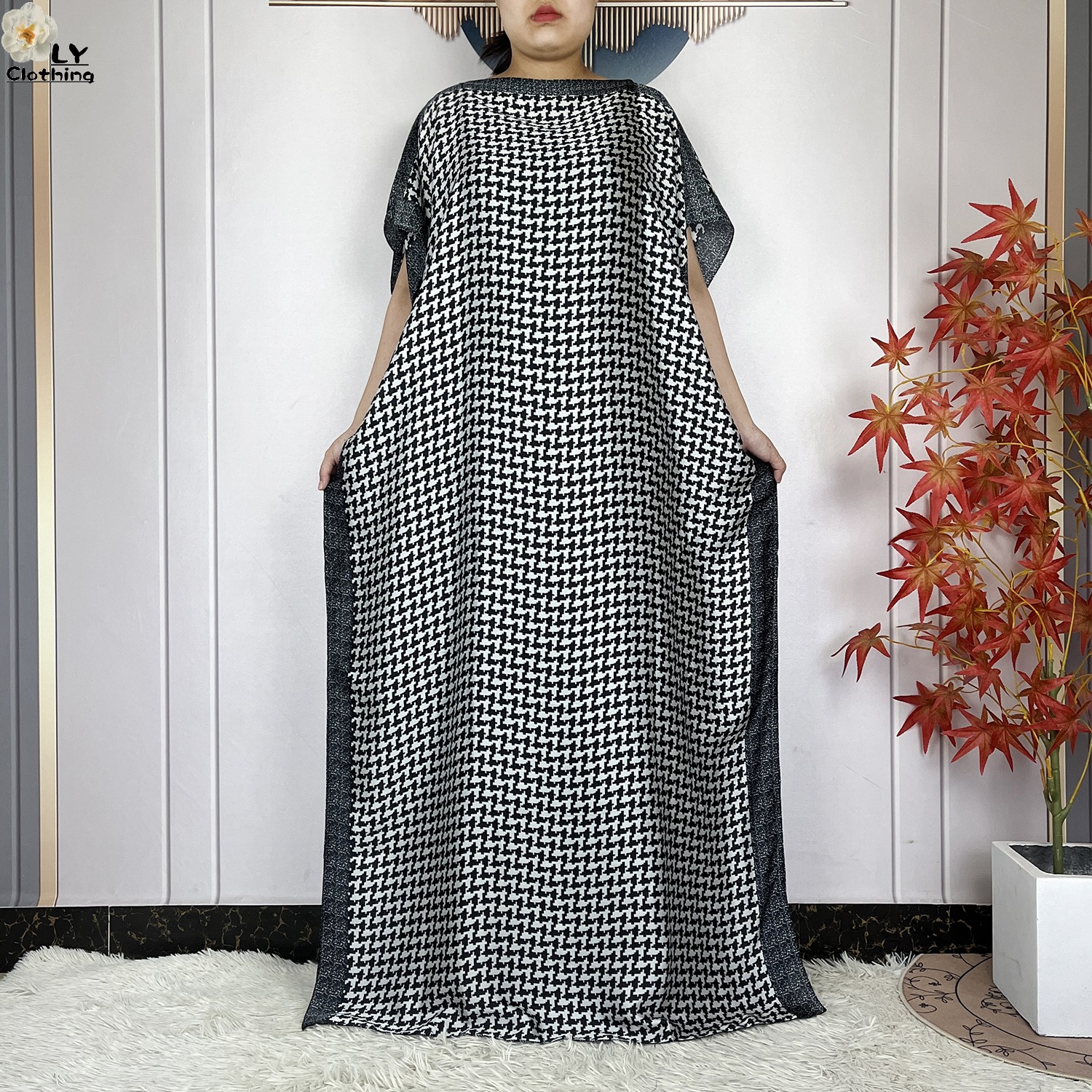 Abaya – robe africaine en soie à manches courtes, ample, à la mode, Kaftan décontracté, pour femmes musulmanes, Robes arabes pakistanaises, nouvelle collection été