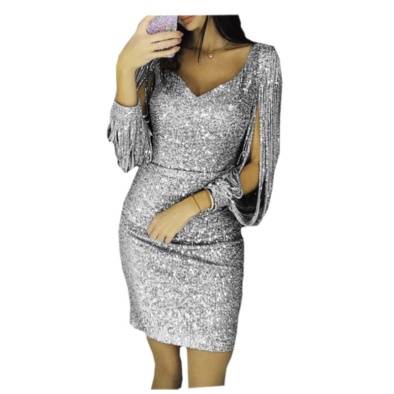 Robe à manches longues brodée sur mesure, 6665
