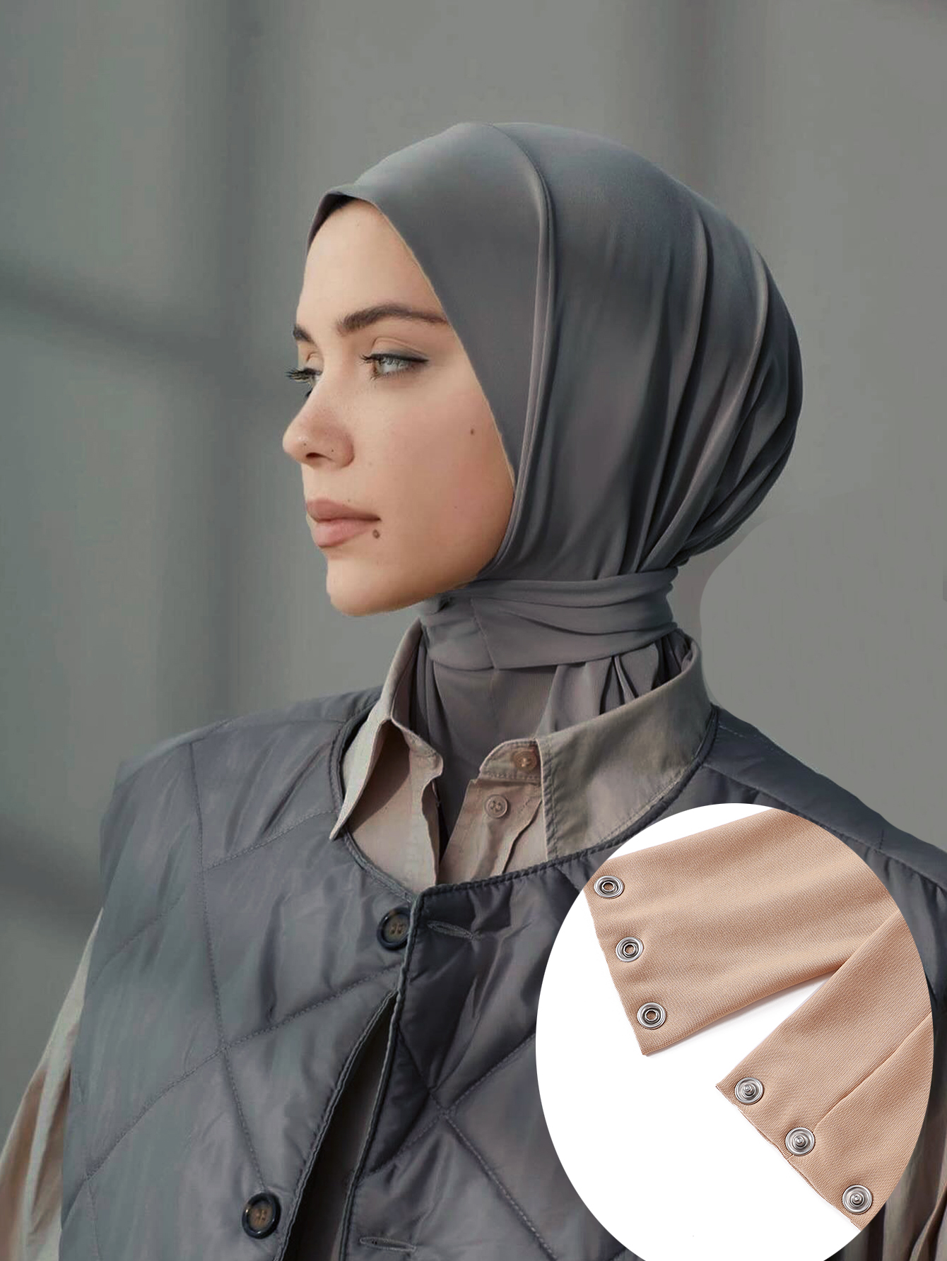 Nouveau Hijab instantané pour femmes musulmanes couverture complète couvre-chef écharpe Islam Turban casquettes prêt à porter Snap sous-capuchon Hijab