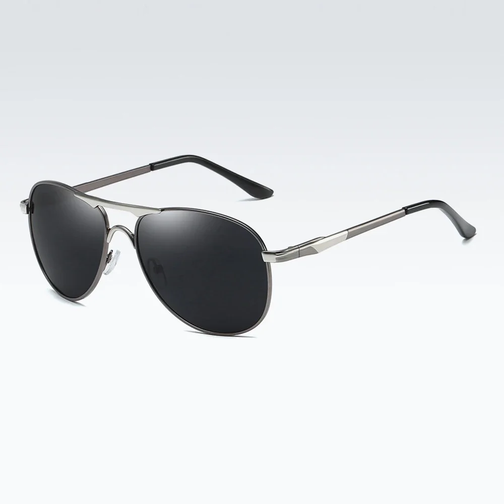 Lunettes de soleil polarisées de luxe pour hommes et femmes, lunettes de soleil rétro pour la conduite et la pêche, créateur de marque, lunettes de soleil en métal pour hommes, UV400