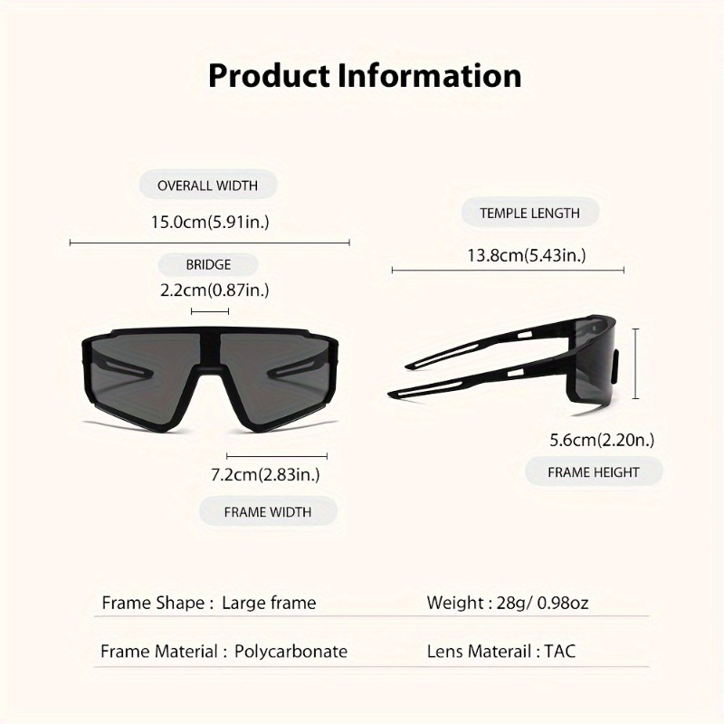 1 paire de lunettes colorées à grande monture, lunettes à la mode pour hommes et femmes