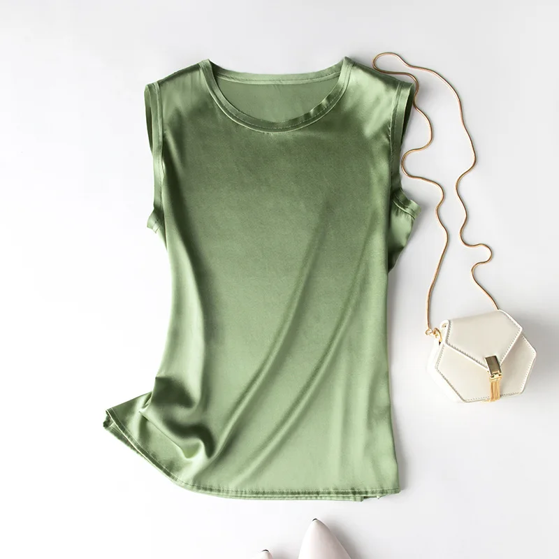 T-shirt rapinjWomen's fibres Top pour femme, chemise en satin pour femme, haut astronomique en satin, chemise solide pour documents, automne