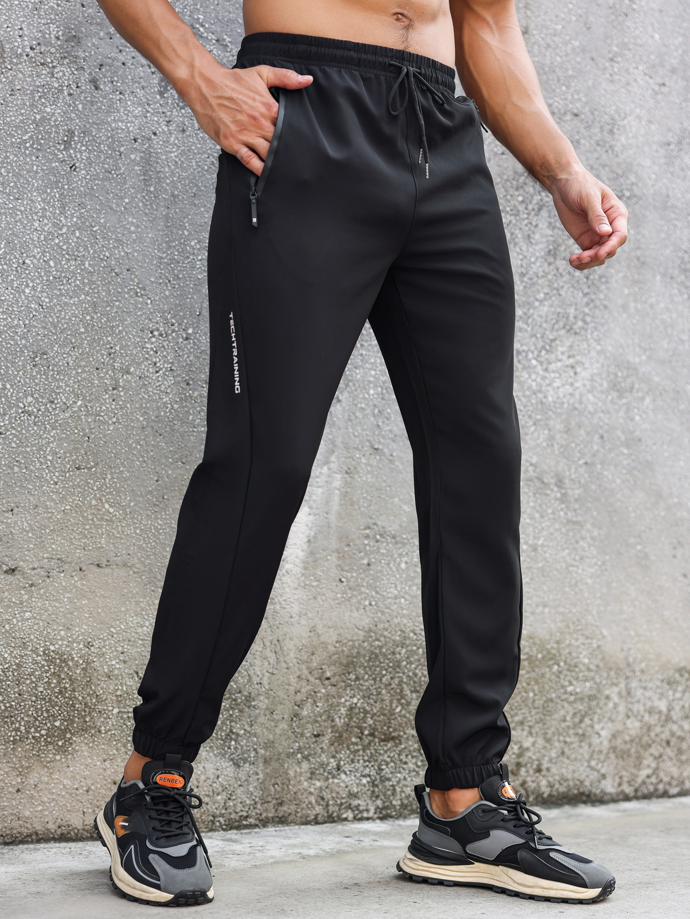 Pantalons de survêtement pour hommes, fins et légers, respirants, Fitness, cyclisme, plein air, natation, course à pied, séchage rapide, Cool, pantalons extensibles0318