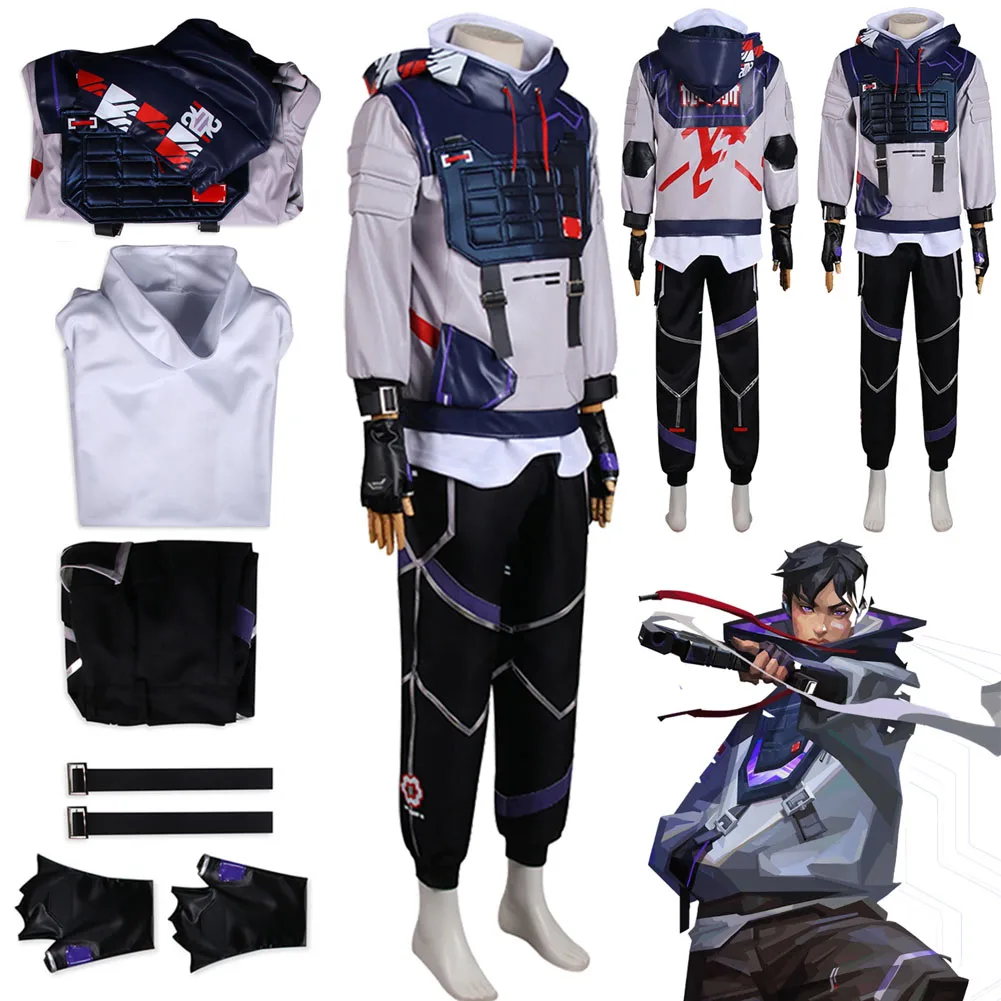 Fantaisie ISO Cosplay jeu Valorant déguisement Costume adulte hommes uniforme ensemble veste pantalon Fantasia tenue Halloween carnaval Costume