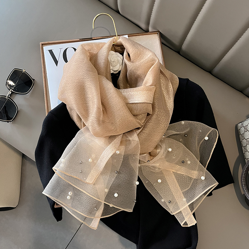 Foulard de marque de luxe pour femmes, châle uni en soie et lin, Bandanas d'été, Hijab, 2023